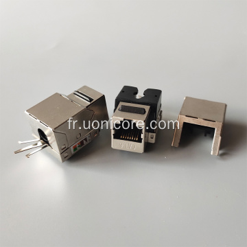 Connecteur jack trapézoïdal STP FTP cat6 RJ45